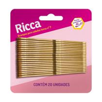 Grampo Para Cabelos Loiros Nº 7 Ricca Cód.343 Grampo Para Cabelos Loiros Nº 7 Ricca Cód.343