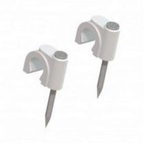 Grampo Para Fio Sforplast Coaxial 10Mm Branco 2,5X25Mm Com 100 Pecas Grampo Para Fio Sforplast Coaxial 10Mm Branco 2,5X25Mm Com 100 Pecas