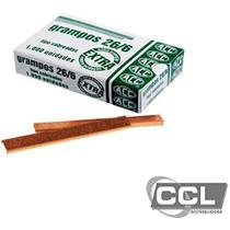 Grampo Para Grampeador 26/6 Cobreado 1000 Grampos