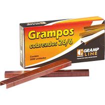 Grampo Para Grampeador 26/6 Cobreado 5000 Grampos