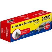 Grampo para Grampeador 26/6 Galvanizado Caixa com 5000 Grampos 1 Grampo para Grampeador 26/6 Galvanizado Caixa com 5000 Grampos 1