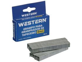 Grampo para Grampeador de Tapeceiro 8mm - Western 1000 Grampos