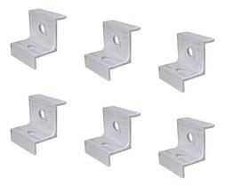Grampo Presilha P/ Painel Solar Final End Clamp - 6 Peças