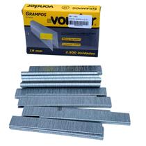 Grampo Reto 19mm P/ Grampeador Pinador Pneumático Gpv 201 CX C/2500 VONDER 2898201019