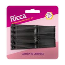 Grampo Ricca N7 Preto 20 Unidades Grampo Ricca N7 Preto 20 Unidades