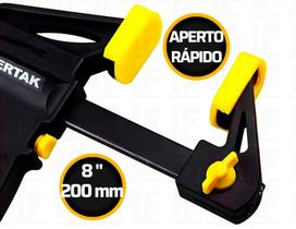 Grampo Sargento Para Marcenaria Aperto Rápido 200mm 8 Pol