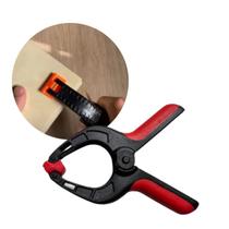 Grampo sargento pinça presilha para madeira marcenaria artesanato fixa colagem furação com haste adaptável 4pol Grampo sargento pinça presilha para madeira marcenaria artesanato fixa colagem furação com haste adaptável 4pol