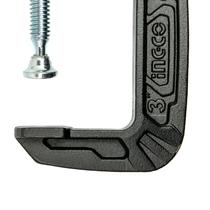 Grampo Sargento Tipo C 3Pol 75MM INGCO