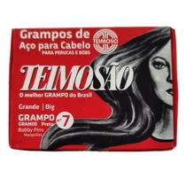 Grampo Teimosão Para Cabelos Nº 7 Preto 50Un - Teimoso