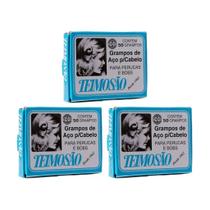 Grampo Teimoso N 7 Com 50 Loiro - Kit Com 3Un