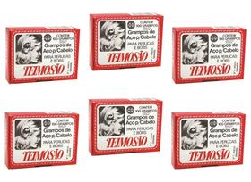 Grampo Teimoso N7 Preto Caixa C/ 100un Kit 03 Caixas Grandes Incolor Grampo Teimoso N7 Preto Caixa C/ 100un Kit 03 Caixas Grandes Incolor