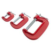 Grampo Tipo C Leve Jogo P/ Marceneiro Kit 3 Peças 1, 2 E 3'' Grampo Tipo C Leve Jogo P/ Marceneiro Kit 3 Peças 1, 2 E 3''