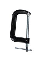 Grampo Tipo G 125mm 5 Pol Preto Alta Pressão Reforçado Ideal para Marcenaria Carpintaria Fixação Precisa Grampo Tipo G 125mm 5 Pol Preto Alta Pressão Reforçado Ideal para Marcenaria Carpintaria Fixação Precisa
