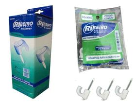 Grampo Tipo Garra Coaxial Rifixa com 50 pacotes - Ribeiro Fabril