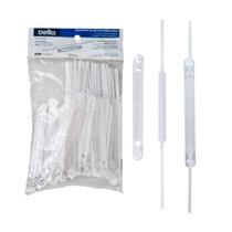 Grampo Trilho Plastico Dellofix Branco Grampo Trilho Plastico Dellofix Branco
