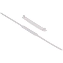 Grampo Trilho Plástico Estendido Branco - Pacote com 50