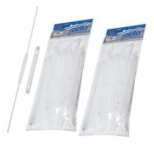 Grampo Trilho Plástico Para 600 Folhas 100un 30cm Dellofix Grampo Trilho Plástico Para 600 Folhas 100un 30cm Dellofix