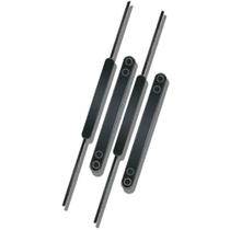 Grampo Trilho Plastico Pequeno Até 200Fls. Preto