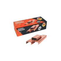 Grampos Cobreado 26/6 5000 Unidades Leonora - Jocar office Grampos Cobreado 26/6 5000 Unidades Leonora - Jocar office