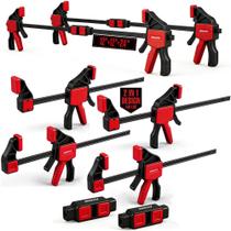 Grampos de Barra SEDY 12" com Liberação Rápida, 150 lb, Kit com 6 Unidades