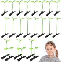 Grampos de cabelo Angoily Bean Sprout Green Plant x50 Plastic