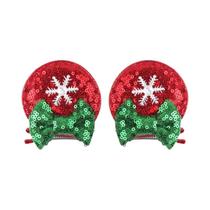 Grampos De Cabelo Com Orelhas De Mouse Da Disney, Grampos De Cabelo Com Glitter Para Meninas, Festa,
