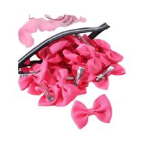 Grampos De Cabelo De Fita De Arco De Cor Sólida Bonito Da Menina 10 Peças Presilhas Artesanais Grampos De Cabelo De Fita De Arco De Cor Sólida Bonito Da Menina 10 Peças Presilhas Artesanais