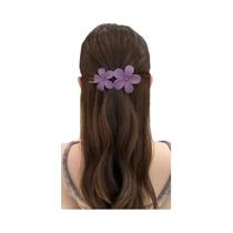 Grampos de Cabelo Flor Preta Fosca - 4 Peças Antiderrapantes Grampos de Cabelo Flor Preta Fosca - 4 Peças Antiderrapantes