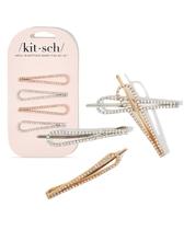 Grampos de cabelo Kitsch com Strass - Conjunto com 4 peças