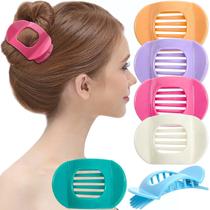Grampos de cabelo RC ROCHE ORNAMENT Flat Round Claw para mulheres