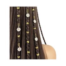 Grampos De Cabelo Trançados Com Flor Margarida, 25 Peças, Y2k, Punk, Hip Hop, Grampos Decorativos,