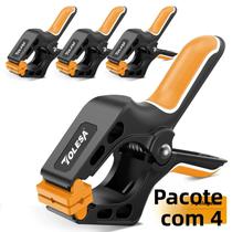 Grampos De Mola Reforçados De 7 Polegadas, 4 Peças, Grampos Plásticos Grandes Com Abertura De