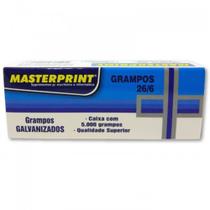 Grampos Galvanizados Masterprint 26/6 Caixa 5 Mil Grampos
