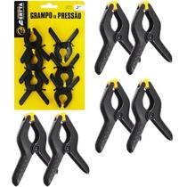 Grampos multiuso de plastico 2'' com 6 pecas na cartela - CASCAVEL