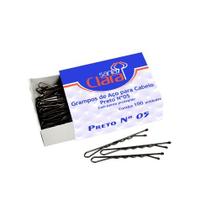 Grampos p/ cab sta cl n.5 c/100 preto