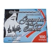 Grampos Para Cabelos N05 Preto 100 Unidades La Lupe