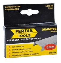 Grampos Para Grampeador Tapeceiro 06mm C/ 1000 Peças FERTAK Grampos Para Grampeador Tapeceiro 06mm C/ 1000 Peças FERTAK