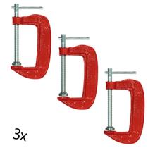 Grampos Sargento Tipo C Kit com 3 de 3 Polegadas Marcenaria 100mm