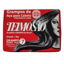 Grampos Teimosão Para Cabelos Nº 7 Preto 50Un - Teimoso