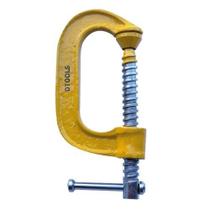 Grampos Tipo C 6'' Amarelo para Carpintaria e Serralheria - DTOOLS