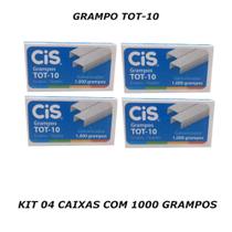 Grampos tot-10 kit 4 caixas com 1000 unidades - cis Grampos tot-10 kit 4 caixas com 1000 unidades - cis