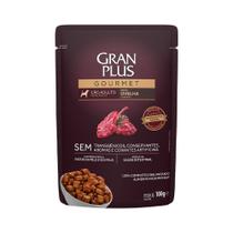 GRAN PLUS GOURMET SACHE CÃES ADULTOS OVELHA 100 g CAIXA COM 36 UNIDADES