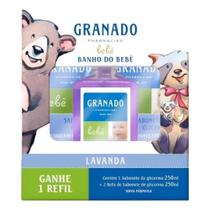 Granado kit banho bebê lavanda sab e sab liq 750ml