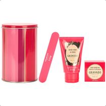 Granado trio essencial mãos lixa creme cera nutritiva pink
