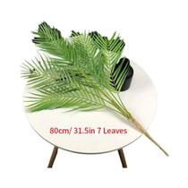 Grande Árvore De Palma Artificial De 80-125cm Planta Falsa Monstera Tropical Decoração Para Jardim
