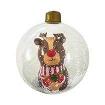 Grande Bola Inflável De Natal Com Decoração De Floco De Neve Para Decorações De Feriados Internas E