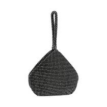 Grande Bolsa De Mão Com Strass Rosa Diamante Bolsa De Noite Feminina Com Zíper Macio Bolsa Fashion
