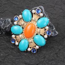 Grande broche em forma de flor da indústria pesada, presente perfeito para amantes, família, amigos
