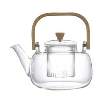 Grande Bule De Vidro De 1000ml Com Xícara De Chá De 50ml Parede Dupla Caneca De Chá Kung Fu 8oz