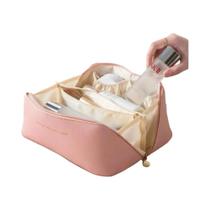 Grande Capacidade Cosmetic Storage Bag, Conveniente Viagem Wash Bag, PU Pillow, 1Pc